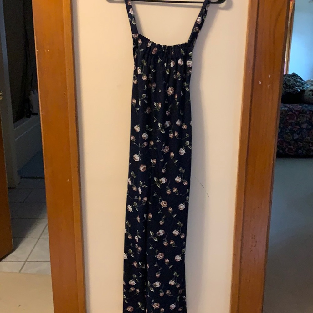 flowy floral jumpsuit with pockets